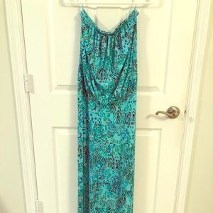 Lilly Pulitzer strapless long dress